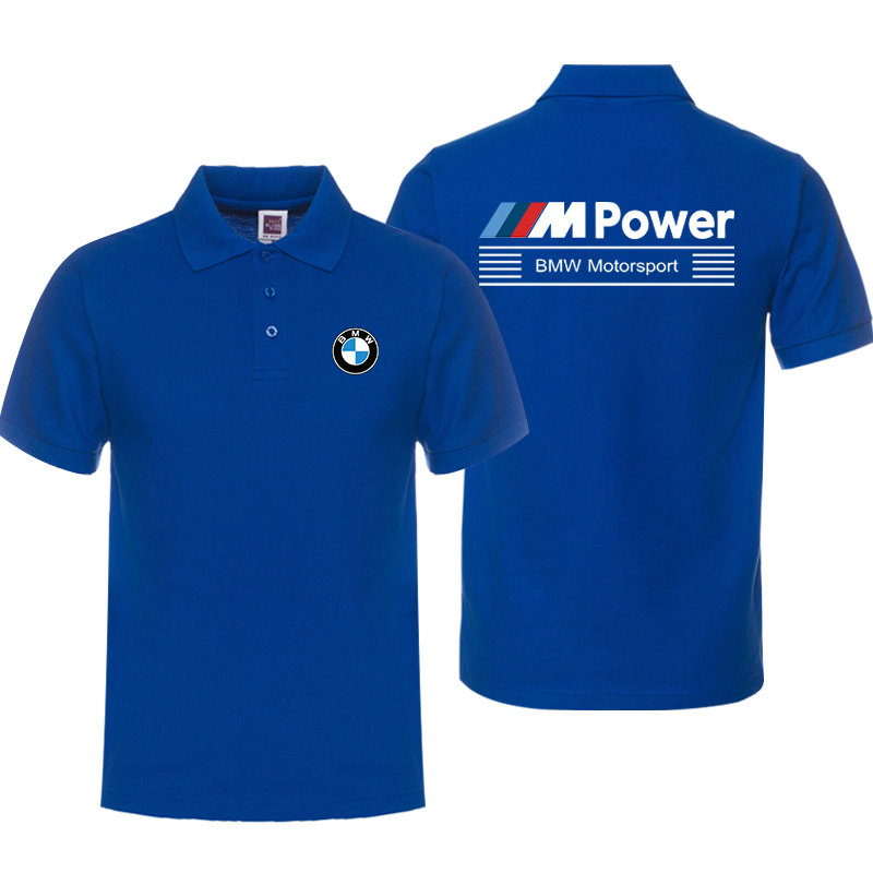 Polo BMW M Power Homme Motorsport Séchage Rapide Manche Courte